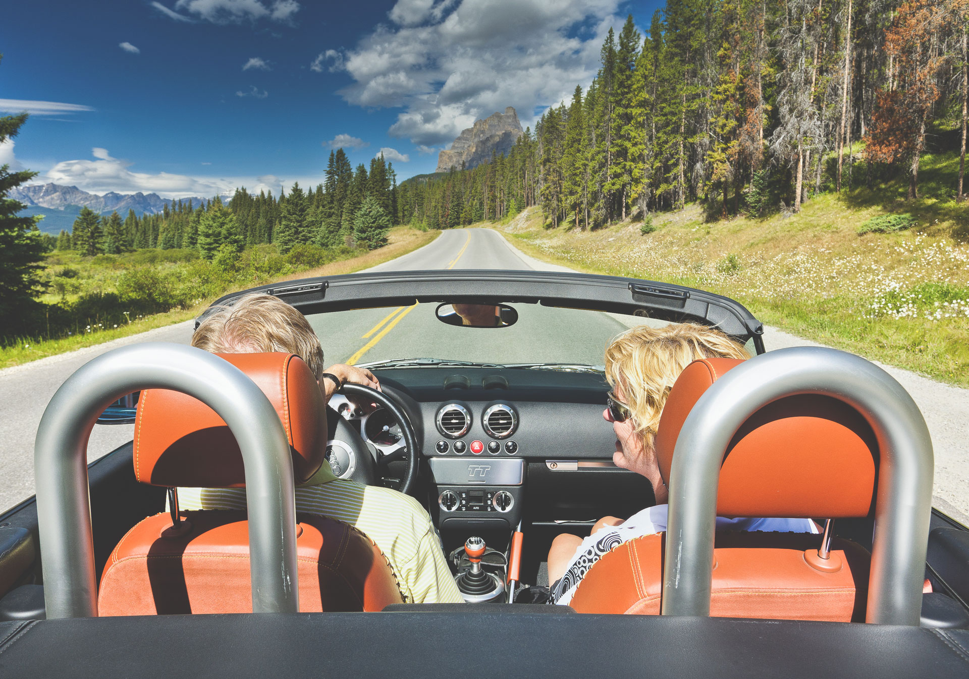 Scenic Drive to the Rocky Mountains.