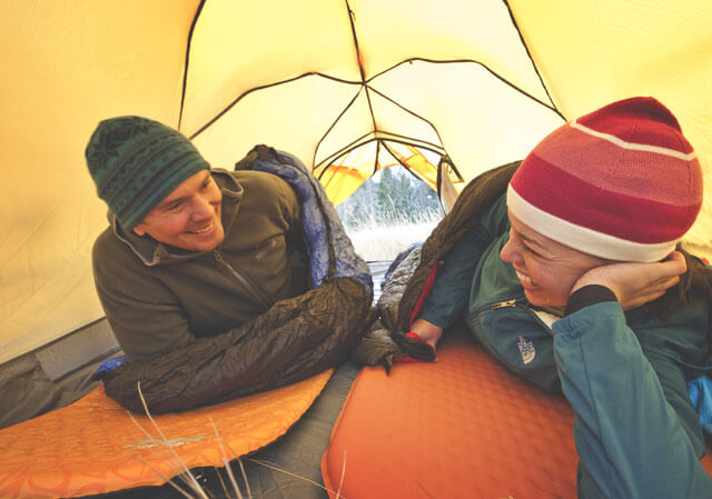 Couple in tent
