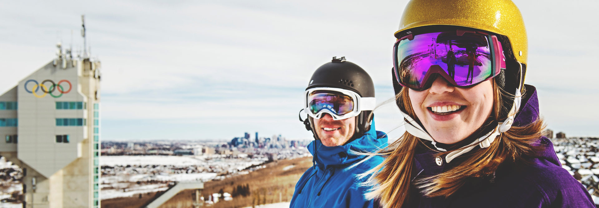 Winsport Skiing and snowboarding in the city
