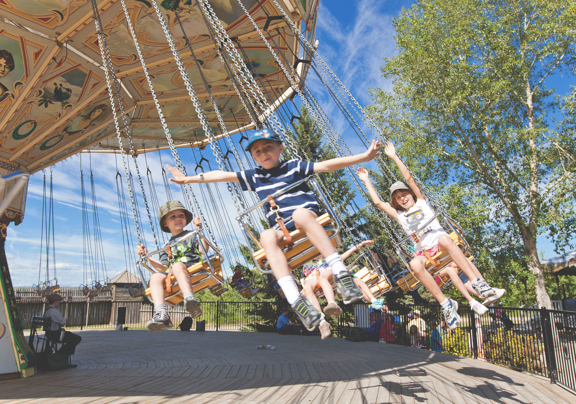 Ride the vintage midway at Heritage Park this summer.