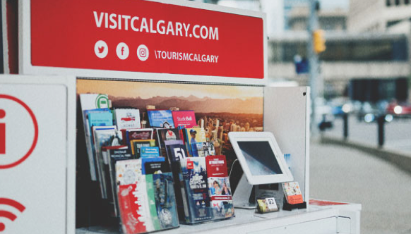 Visit Calgary information booth