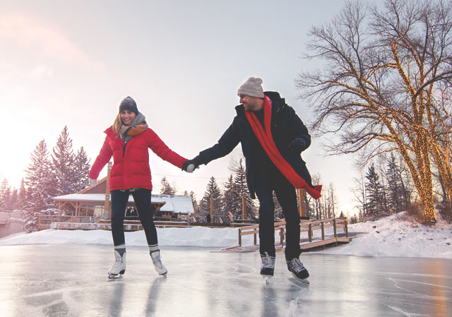 Skating at Bowness Park Lagoon (Photo credit: Travel Alberta/Roth & Ramberg).