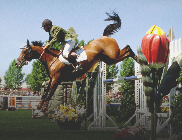 jockey and horse at Spruce Meadows