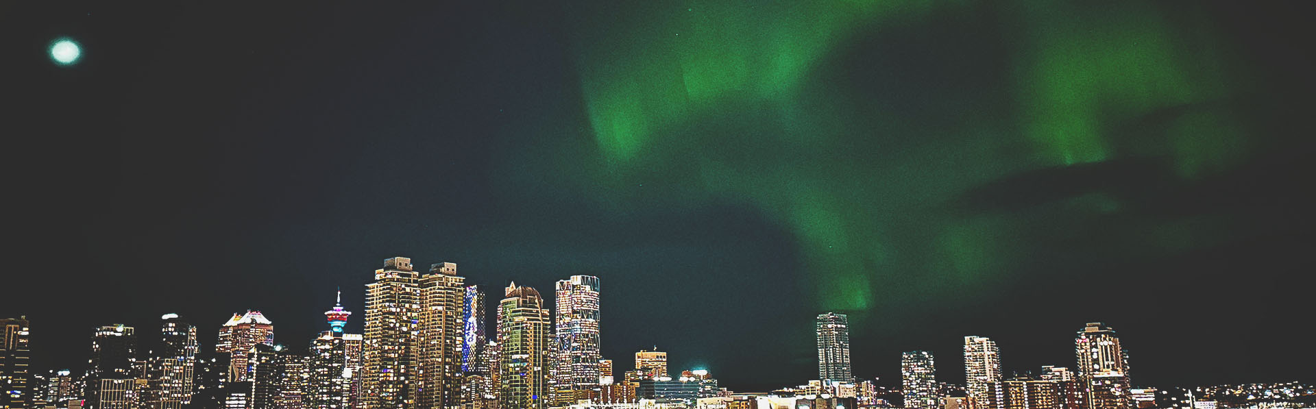 Northern Lights on Calgary Sky