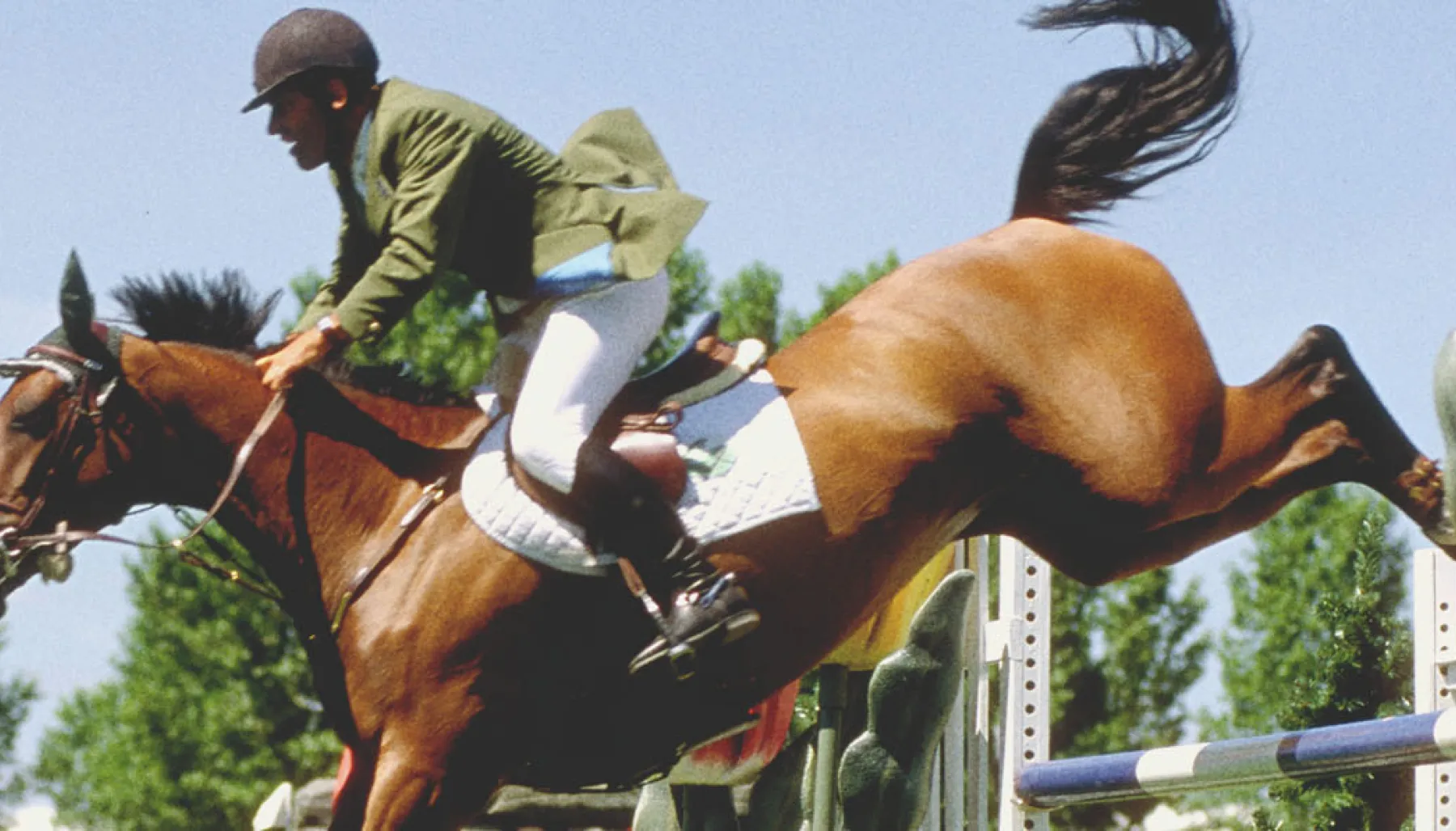 jockey and horse at Spruce Meadows