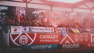 crowd at a Cavalry FC home game