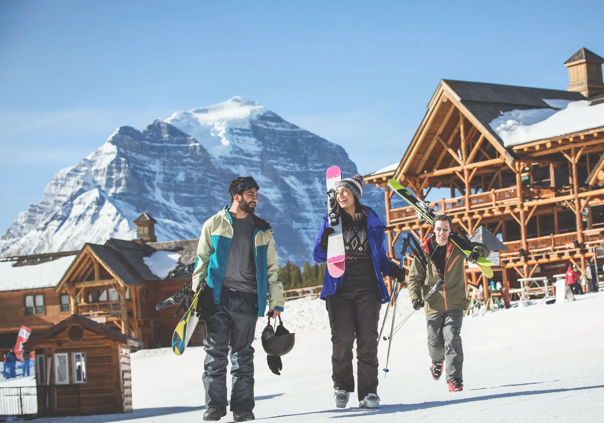 Lake Louise Ski Resort is perfect for all skill levels (Photo credit: Travel Alberta/Noel Hendrickson).