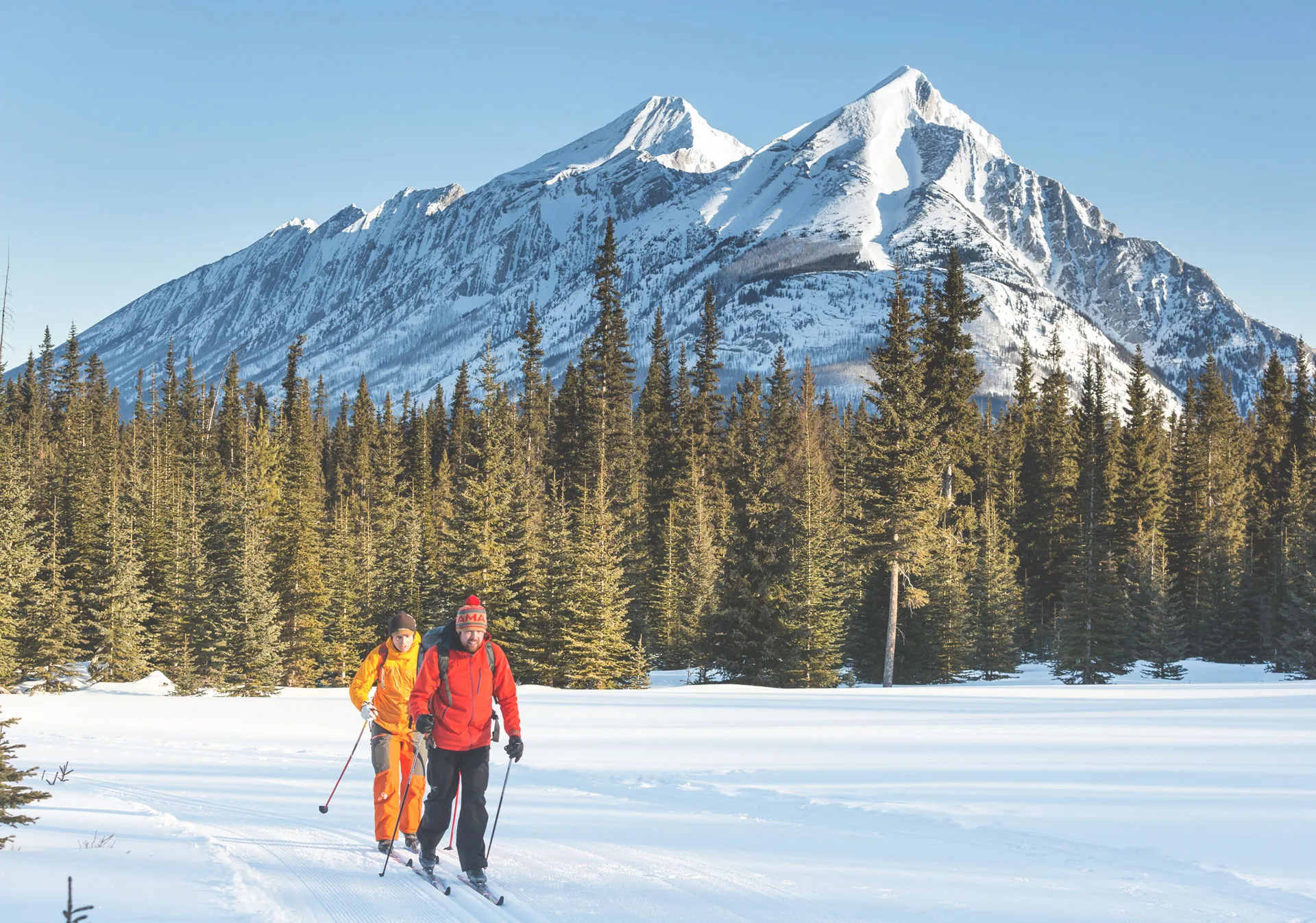 Groomed trails at the Canmore Nordic Centre (Photo credit: Matthew Clark).