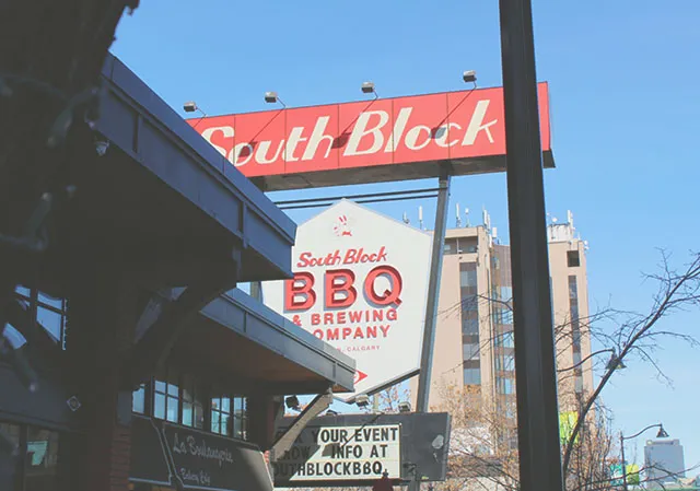 South Block Barbecue &amp; Brewing sign