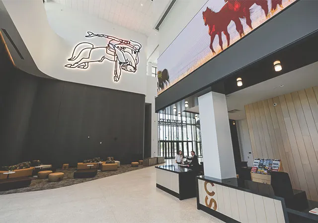 Lobby of the newly expanded BMO centre