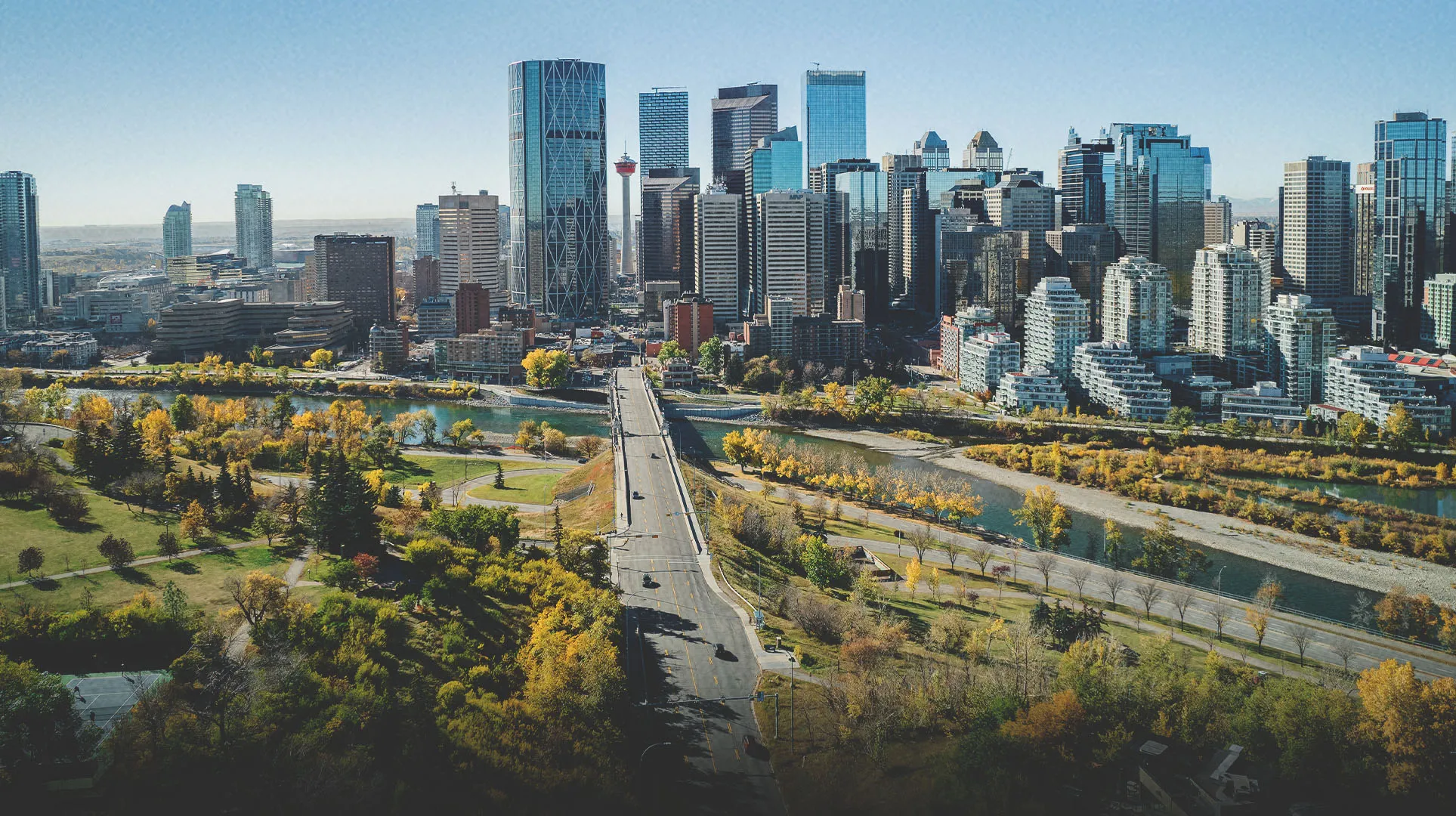 Downtown Calgary in September