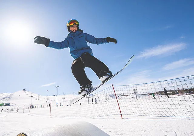 snowboarding at Winsport Calgary