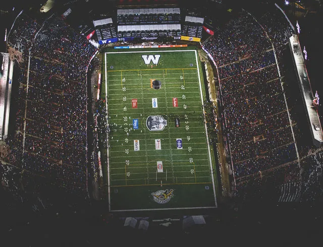 Grey cup at McMahon Stadium in Calgary