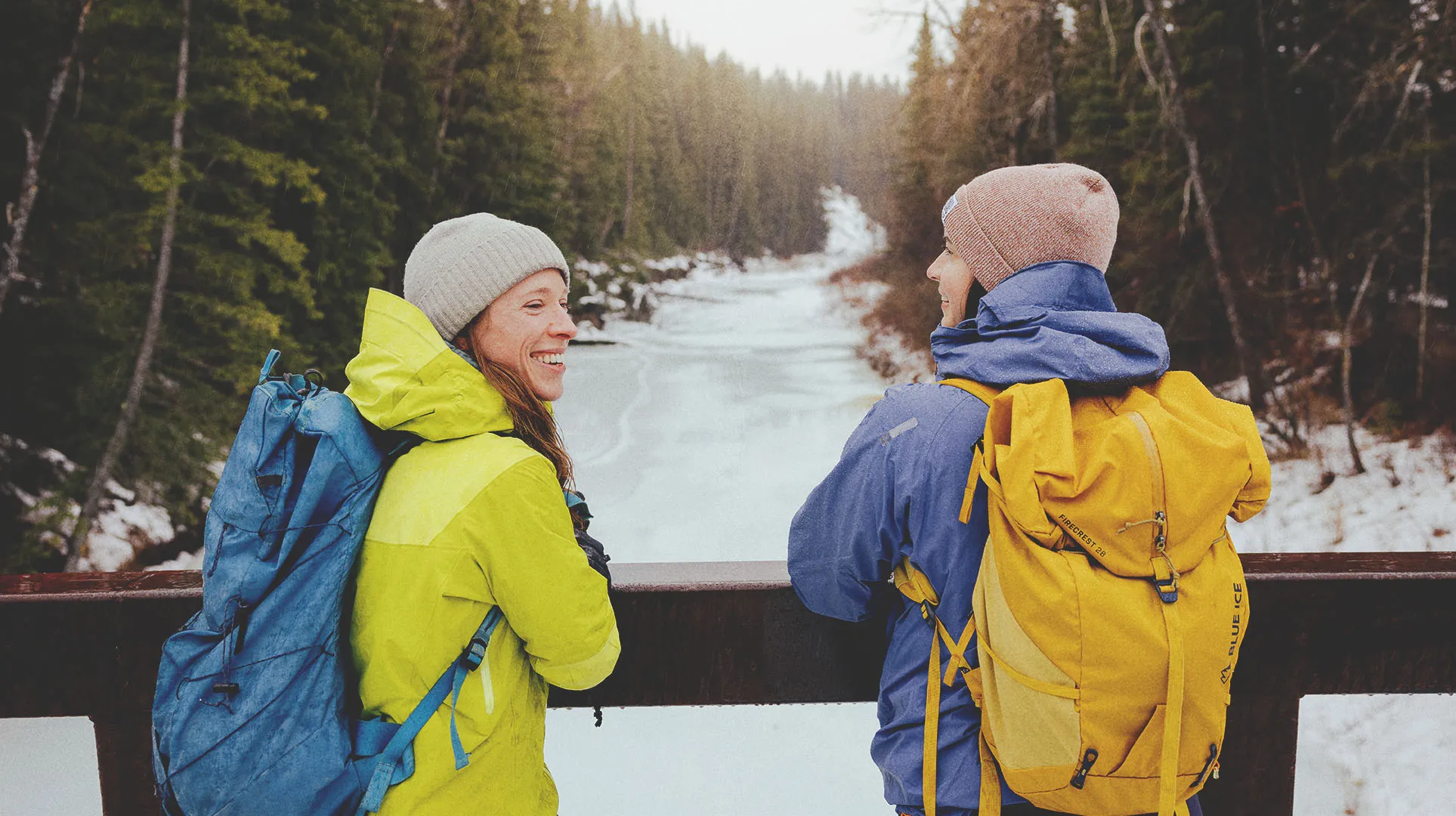 friends are taking a break from hiking at Fish Creek Park