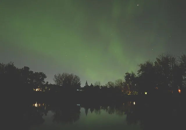 Carburn Park is another pretty spot to view the aurora